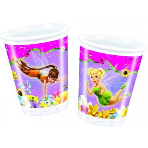 $E 8 VASOS FAIRIES PRIMAVERA 200ML