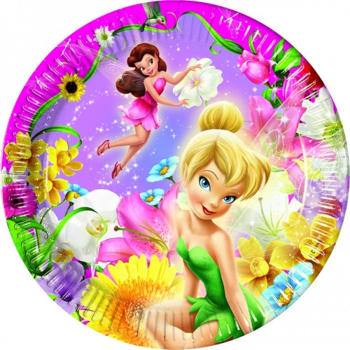 $E 8 PLATOS FAIRIES PRIMAVERA 20CM