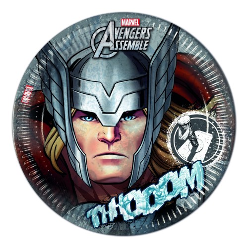 $E 8 PLATOS THOR METALIZADO 23CM