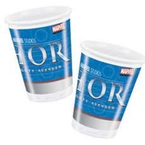 $E 8 VASOS THOR METALIZADO 200ML