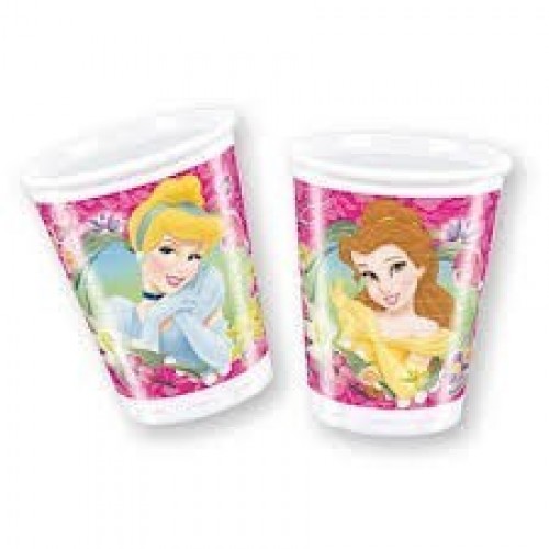 $E 8 VASOS PRINCESAS JOURNEY 200ML