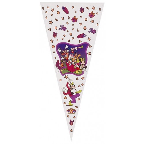 $D BOLSA CONO DISNEY FIESTA 20X40CM