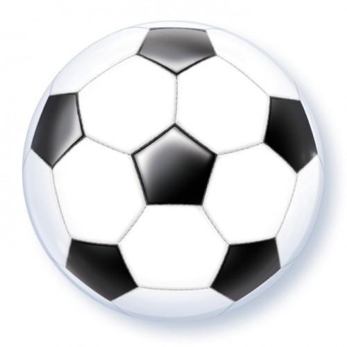 GLOBO 22" BURBUJA BALON FUTBOL