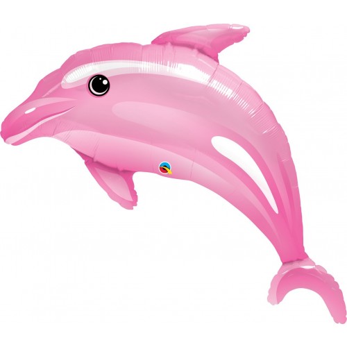 $D GLOBO 42" FOIL FORMA DELFIN ROSA