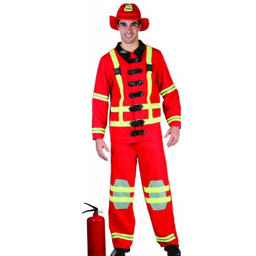 DISFRAZ  T-UNICA BOMBERO ADULTO