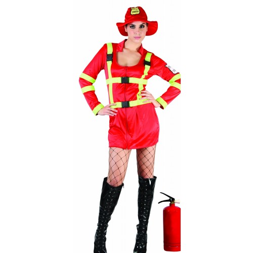  DISFRAZ T-M/L MUJER BOMBERA