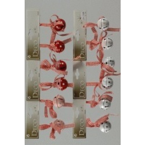 $D 2/U CASCABEL DECORADO ROJO 4CM