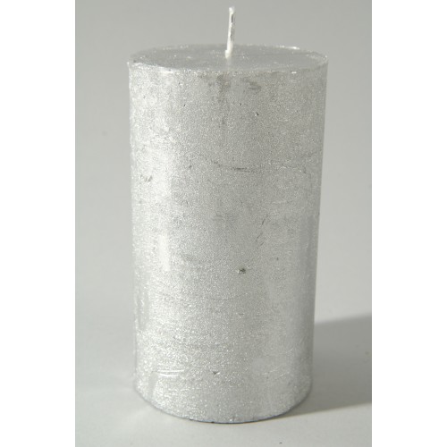 $E VELON REDONDO RUSTICO METAL PLATA 12