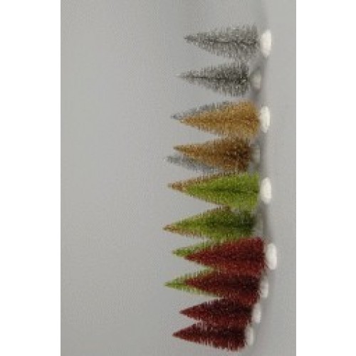 $D 4/U ARBOL PINO GLITTER MULTI 10CM