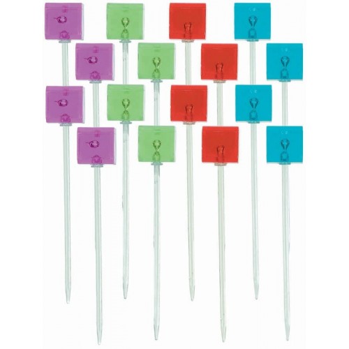 PAQ.16/U PINCHO COCTEL CUADRADO 10,16CM
