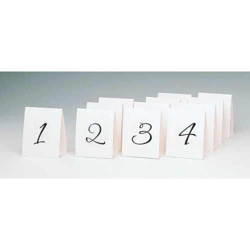PAQ.12/U TARJETAS MESA NUMERO 1-12