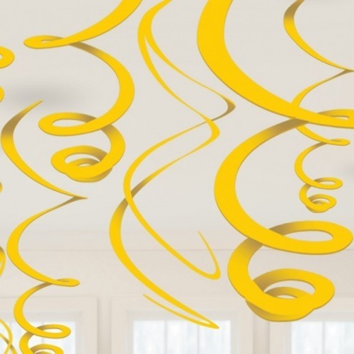   PAQ.12/U TIRA ESPIRAL AMARILLA 55CM