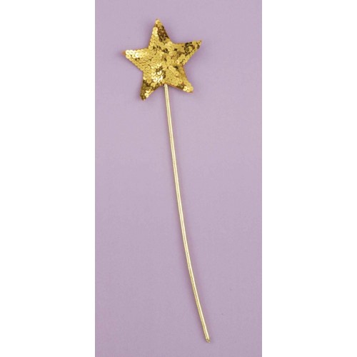 VARITA MAGICA LENTEJUELA ORO 42CM