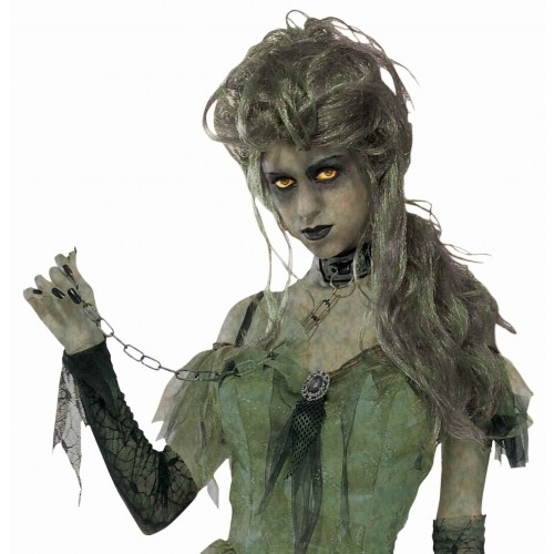 PELUCA DAMA ZOMBI VERDE