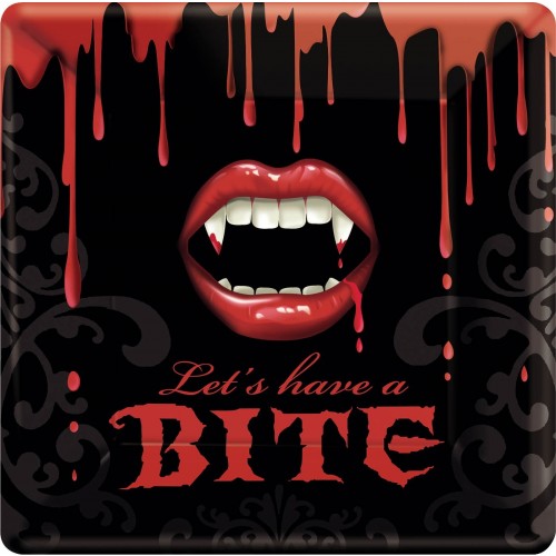 PAQ.18/U PLATO CUADRADO VAMPIRO 25,4CM