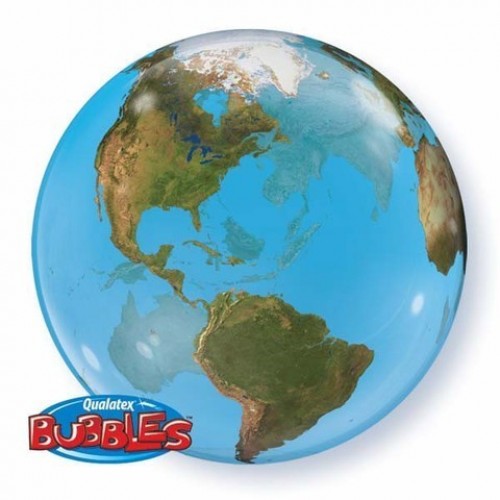 GLOBO 22" BURBUJA PLANETA TIERRA