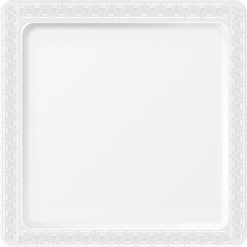  P.12U PLATO CUAD.TRANSPARENTE 17,8CM