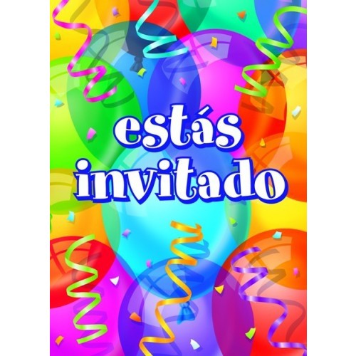  PAQ.8/U INVITACION FELIZ CUMPLEAÑOS