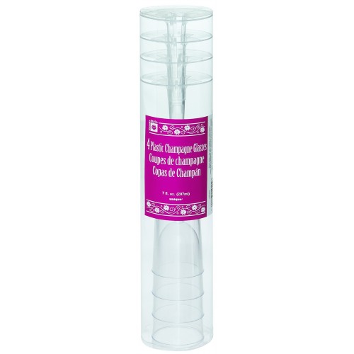 CAJA 4/U COPA PLAST CHAMPAN 207ML