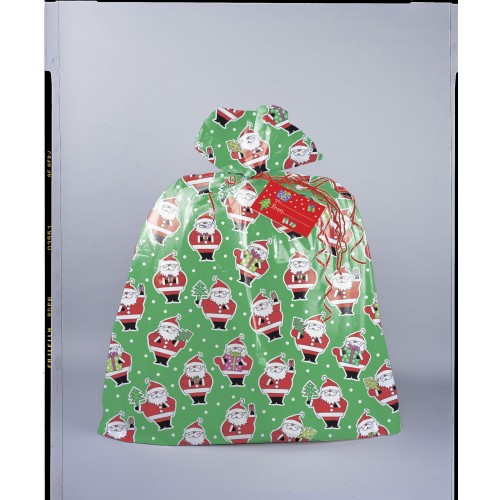 SACO BOLSA REGALO GDE PAPA NOEL 91X111CM