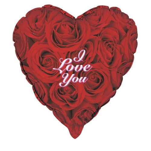 GLOBO 36 FORMA CORAZON LOVE YOU