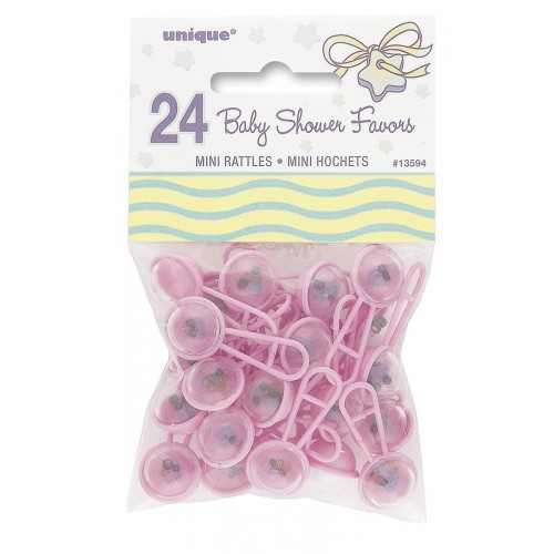   24  APLIQUE MINI SONAJERO ROSA 4CM