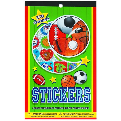 LIBRETA 370/U STICKER DEPORTE SURT.