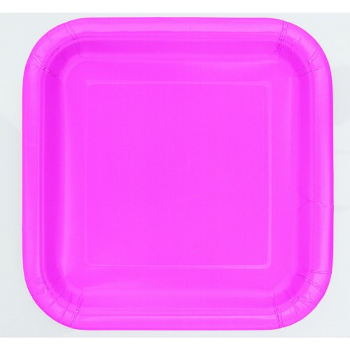  PAQ.16/U PLATO CUADR.FUCSIA 17,8CM