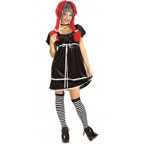 DISFRAZ ADOLESCENTE MUÑECA TRAPO NEG