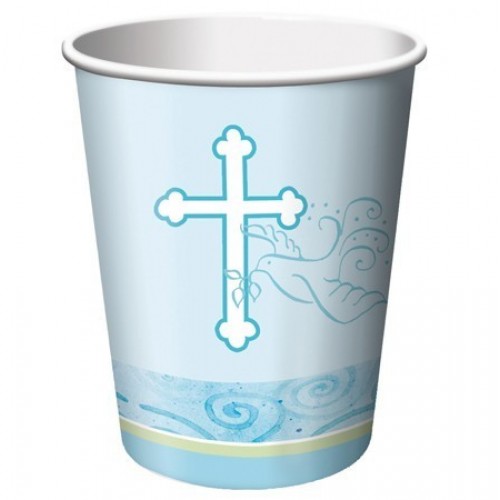 PAQ.8/U VASO PALOMA CELESTE 266ML