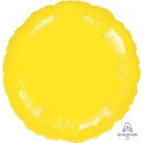   GLOBO 18" FOIL REDONDO AMARILLO