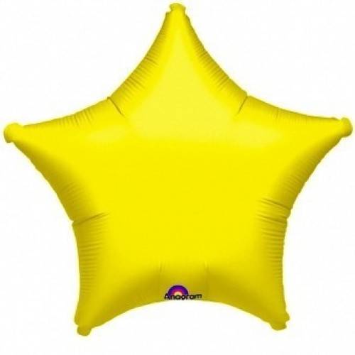   GLOBO 19" FOIL FORMA ESTRELL AMARIL