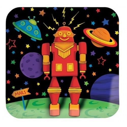 PAQ.8/U PLATO CUADRADO ROBOT 3D 18CM