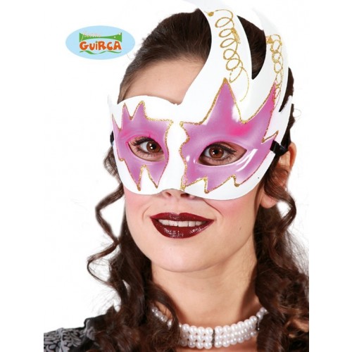 $D ANTIFAZ BLANCO BORDE OJO ROSA