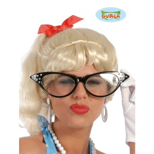 $D GAFAS GDE PUNTA STRASS NEGRA