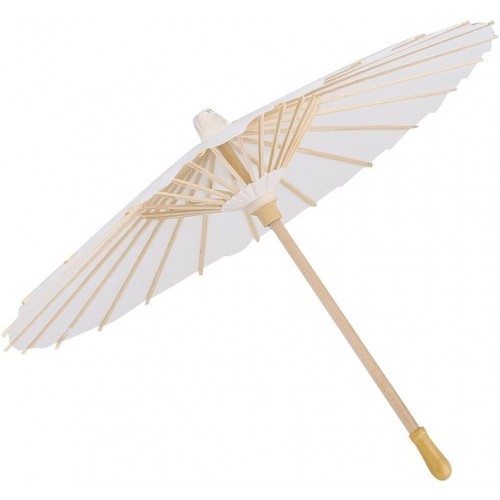   SOMBRILLA ORIENTAL BLANCA 42CM