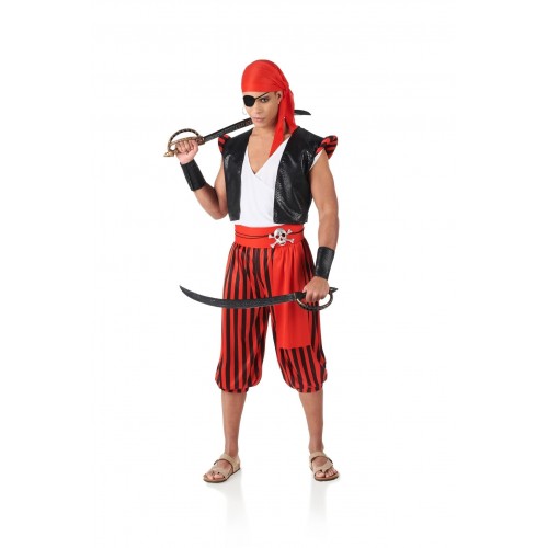 DISFRAZ T-XXL PIRATA PANTALON RAYAS