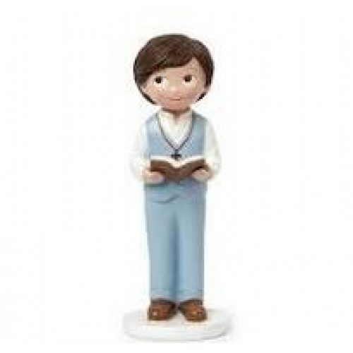 FIGURA TARTA COMUNION NIÑO BIBLIA 13CM