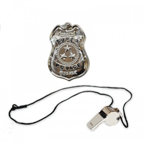 SET POLICIA SILBATO PLACA