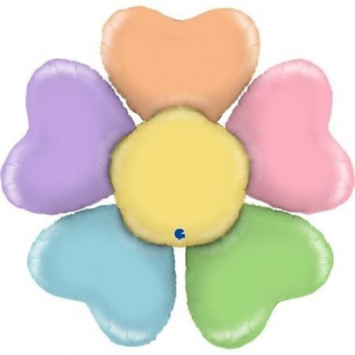 GLOBO 31" FOIL FORMA FLOR PETALOS COLO