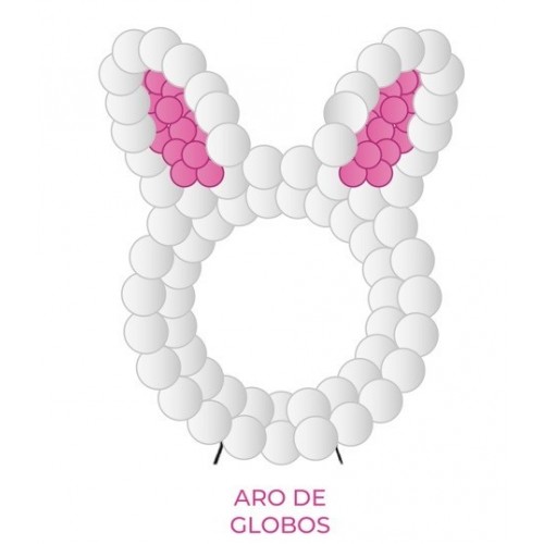 N3 PASC ARO GLOBOS FORMA CABEZA CONEJO