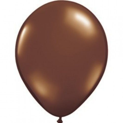 $D 100 GLOBOS 5" LATEX PERLADO MARRON