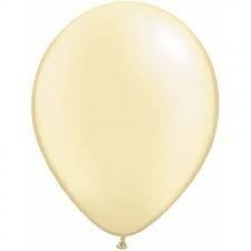 $ 100 GLOBOS 5" LATEX  PERLADO MARFIL