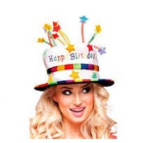 SOMBRERO TARTA ARCOIRIS BITHDAY