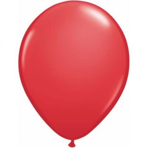   100 GLOBOS 5" LATEX ROJO