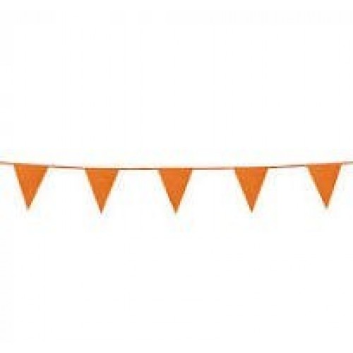   BANDERIN PAPEL GLITTER NARANJA 6M