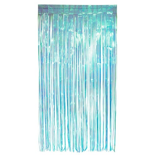  CORTINA FLECO AZUL IRISDICE 1X2MT