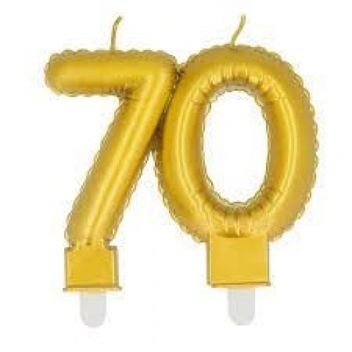   VELA FORMA N70 METAL ORO 9CM