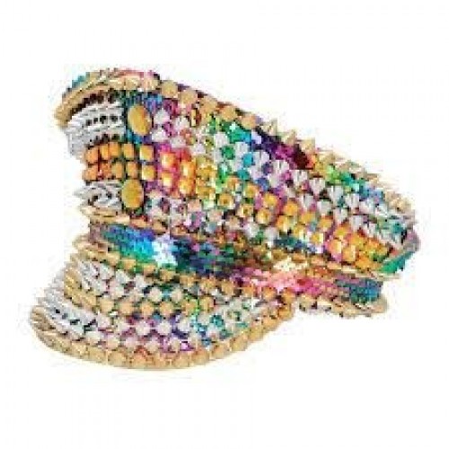 GORRA SANDY LENTEJUELA TACHUELA ARCOIRIS