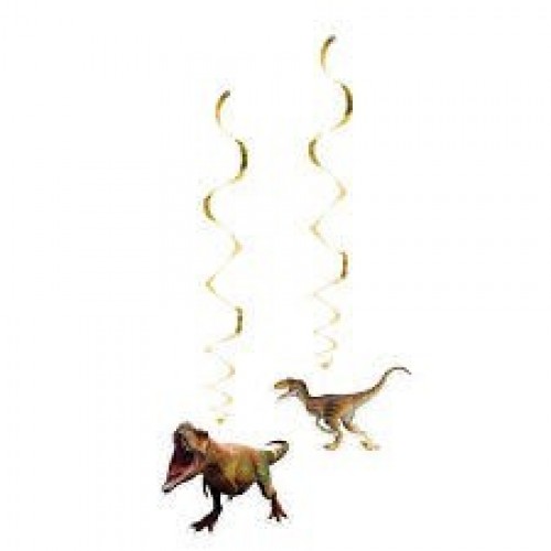   2 TIRAS ESPIRALES DINO 85CM